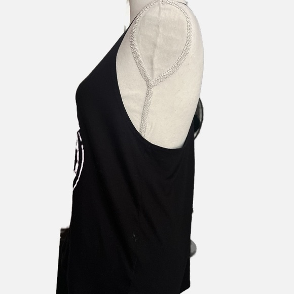 Volcom Black Tank with Pink and Yellow Design - Picture 4 of 5